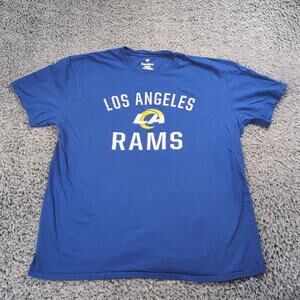 Los Angeles Rams Shirt Men Extra Large Blue NFL Graphic Fanatics Football Tee